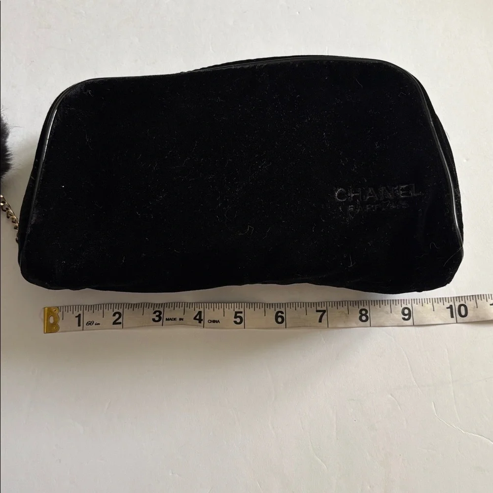 CHANEL (PARFUM) BLACK VELVET BAG…CLUTCH/MAKEUP BAG/ANYTHING BAG😊❤️😊